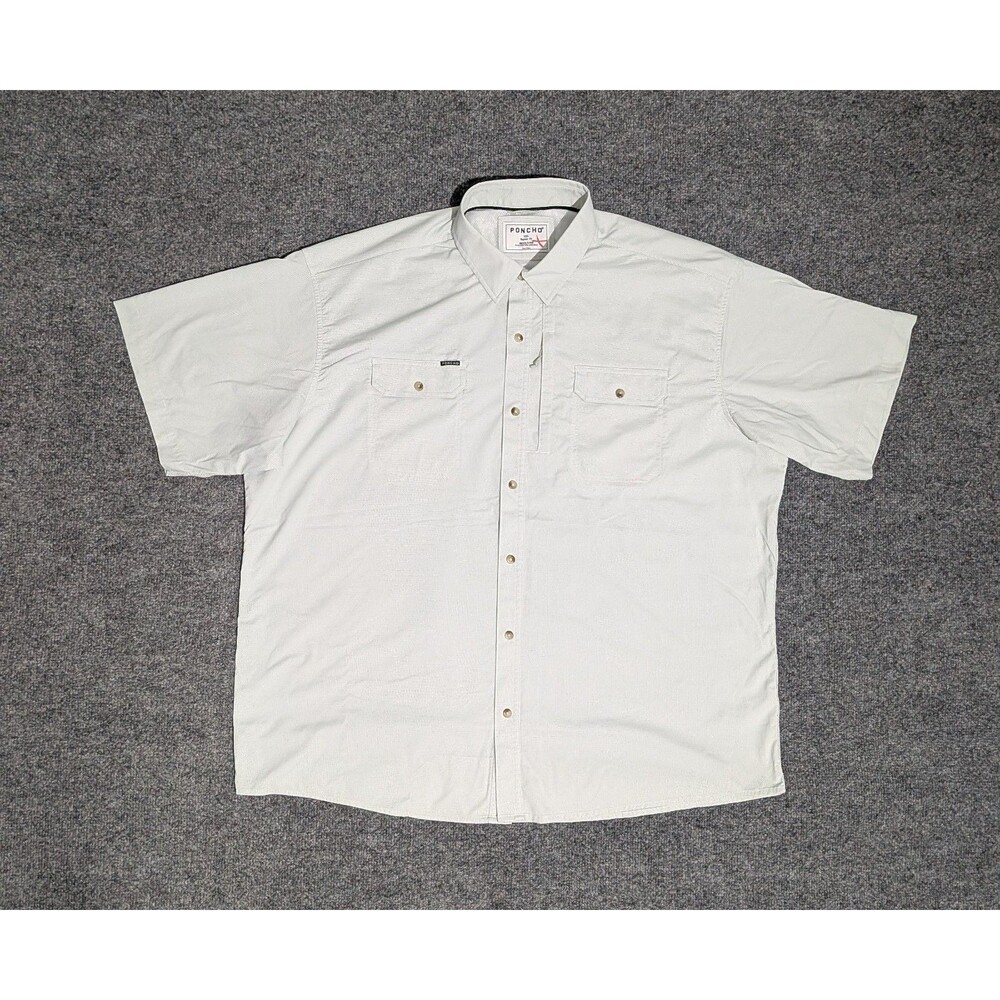 Poncho Shirt Mens XXL Regular Fit Short Sleeve
